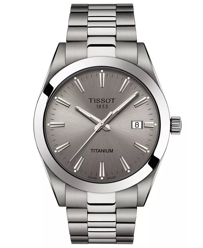 Tissot Gentleman Titanium Grey Dial Watch