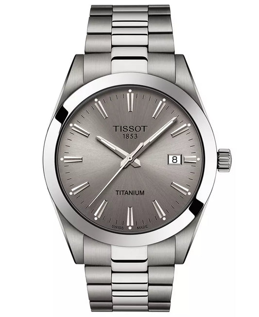 Tissot Gentleman Titanium Grey Dial Watch