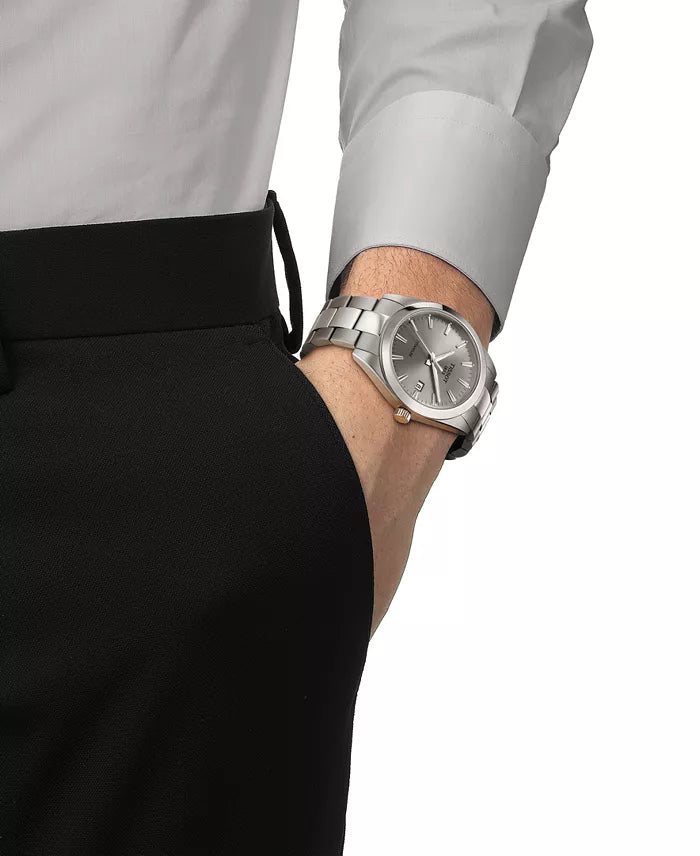 Tissot Gentleman Titanium Grey Dial Watch