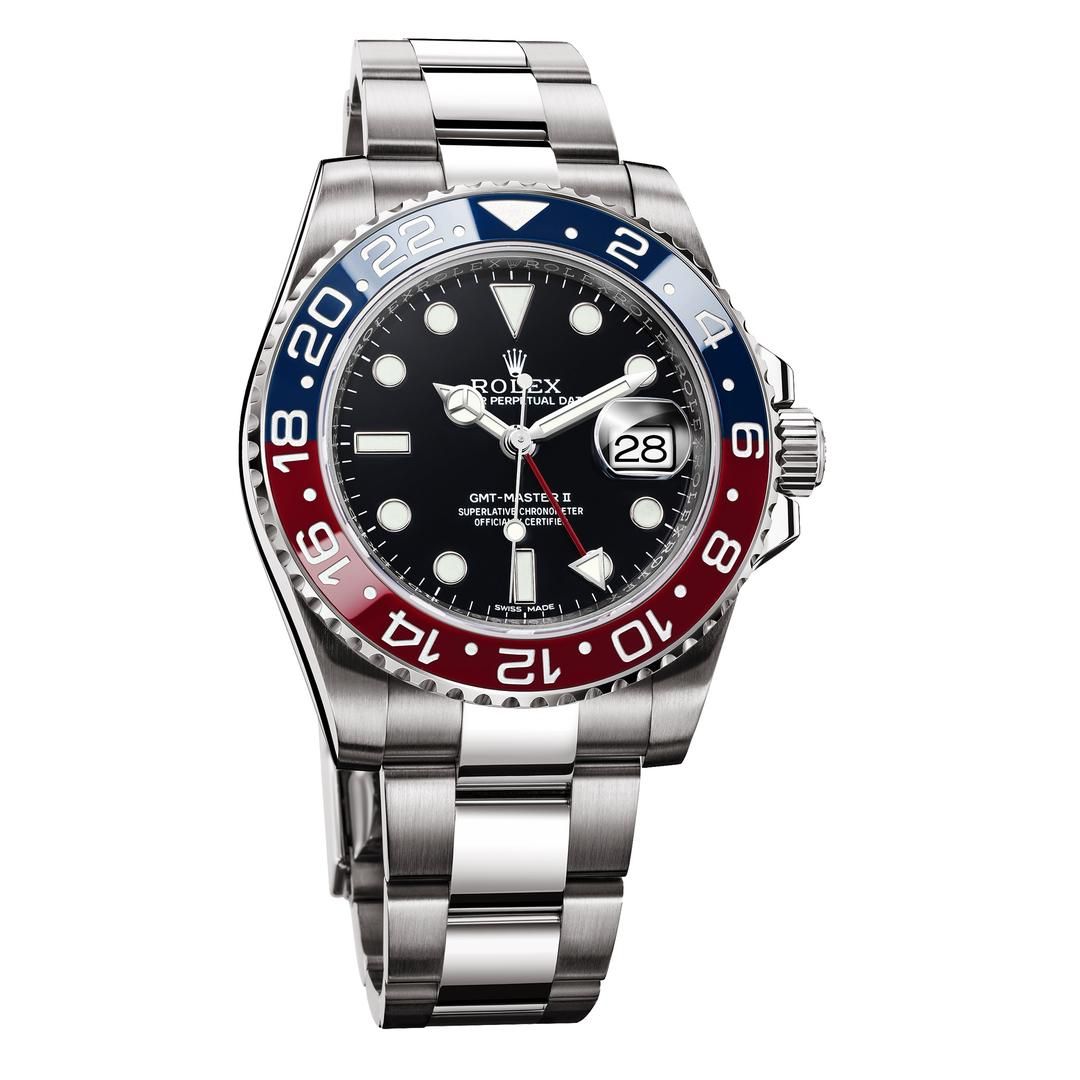 Rolex GMT-Master II Stainless Steel “Pepsi” – Red &amp; Blue Cerachrom Bezel